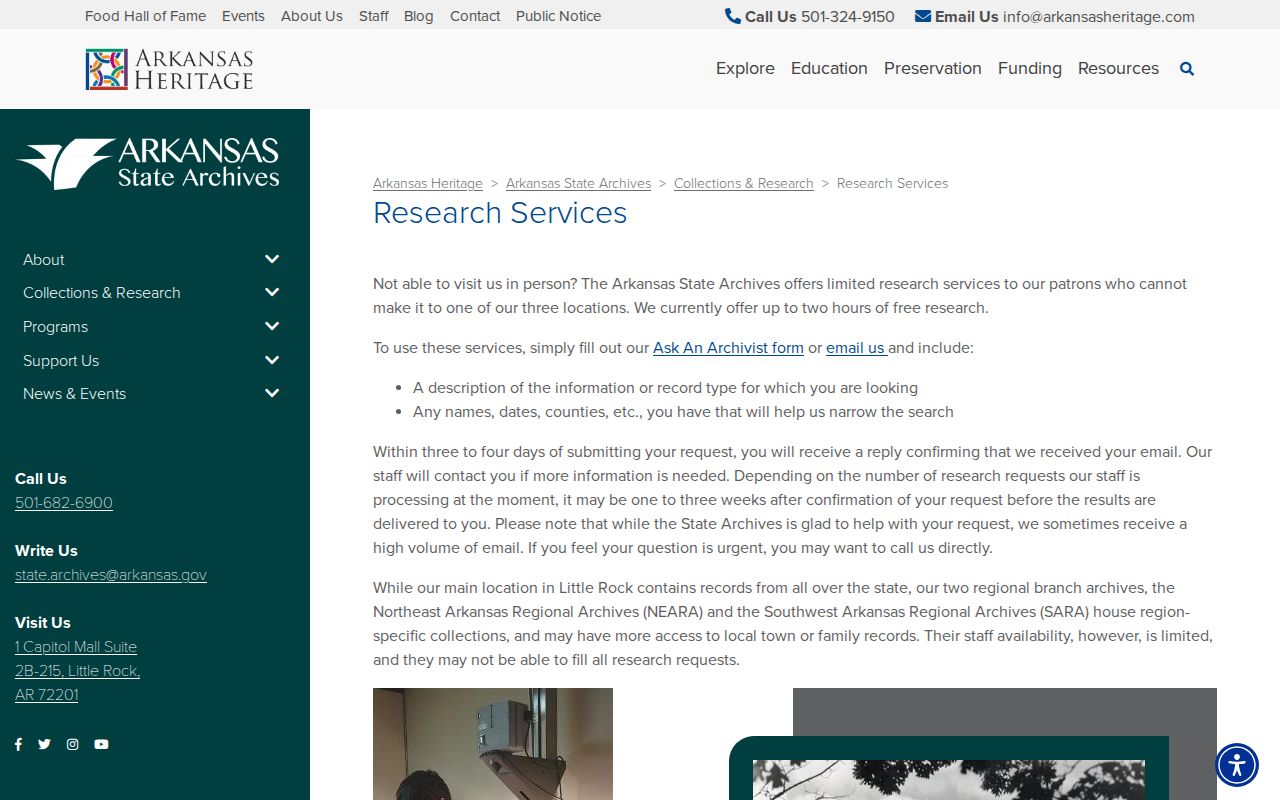 Arkansas State Archives research route for older Scott County booking records